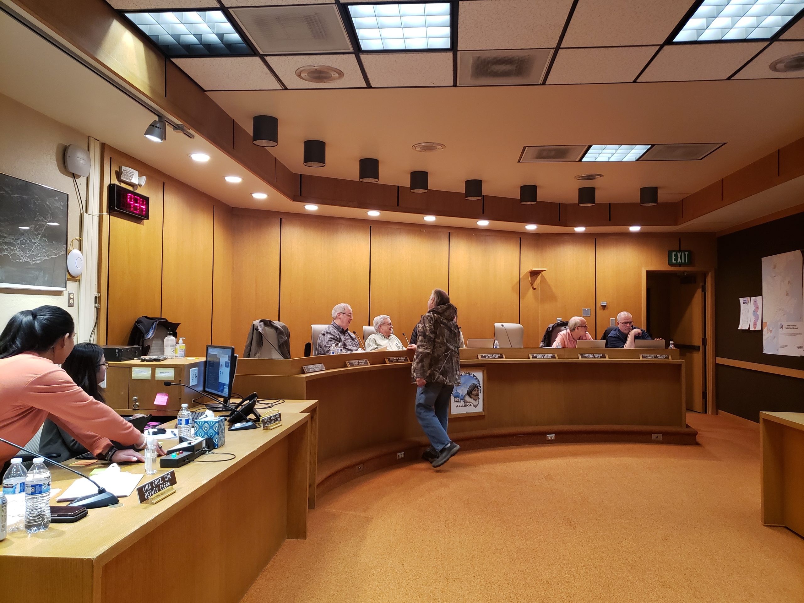 Kodiak Island Borough Assembly chambers KMXT 100.1 FM